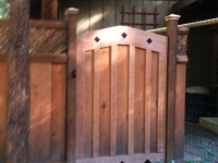 Custom Gate with Inaid Iron Diamonds