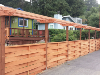 Basket weave with arbor